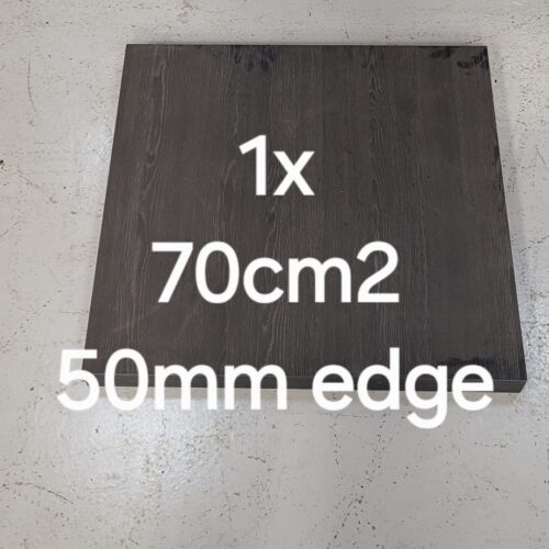 Dark Grey 700 x 700mm 50mm edge table top