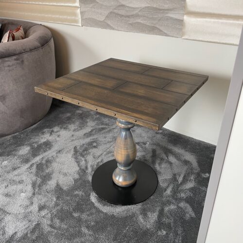 WOOD TABLE TOP AND BASE, £80 X 1 In Stock
