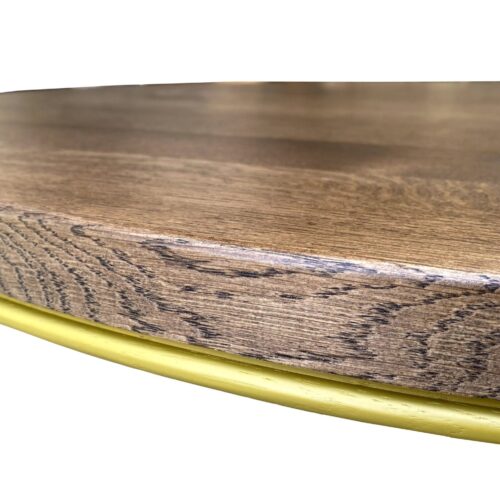 Solid Oak Top With Bespoke Stained Edge Profile
