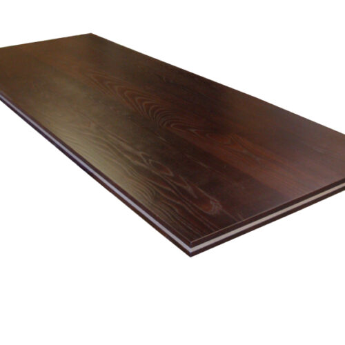 Ash Veneer with Metal Laminate Edge