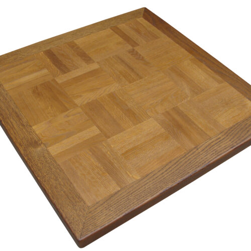 Square Parquet Inlay with Hardwood Edge