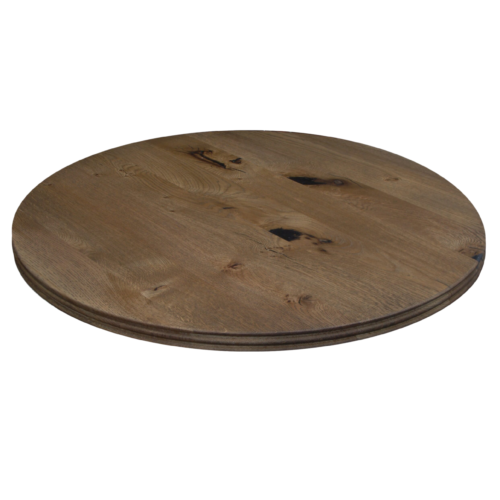 Character Oak top with black oiled finish and fluted profile edge