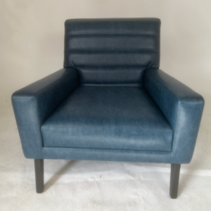 NAVY BLUE MARBLE ARMCHAIR X2, HARRIET CLEARANCE