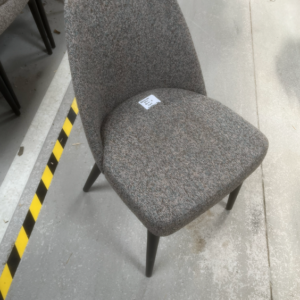 GREY SPECKLED DINING CHAIR, £90 X32, SHOWROOM CLEARANCE