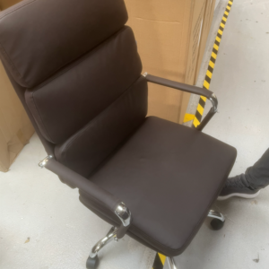 CHOCOLATE BROWN OFFICE CHAIR, £200 X2, SHOWROOM CLEARANCE