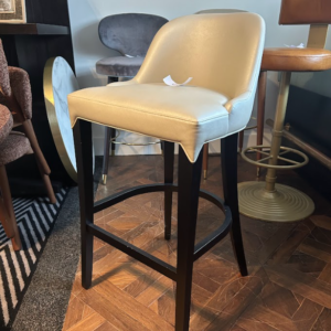 White Smooth Bar Stool, £80 X1, SHOWROOM CLEARANCE