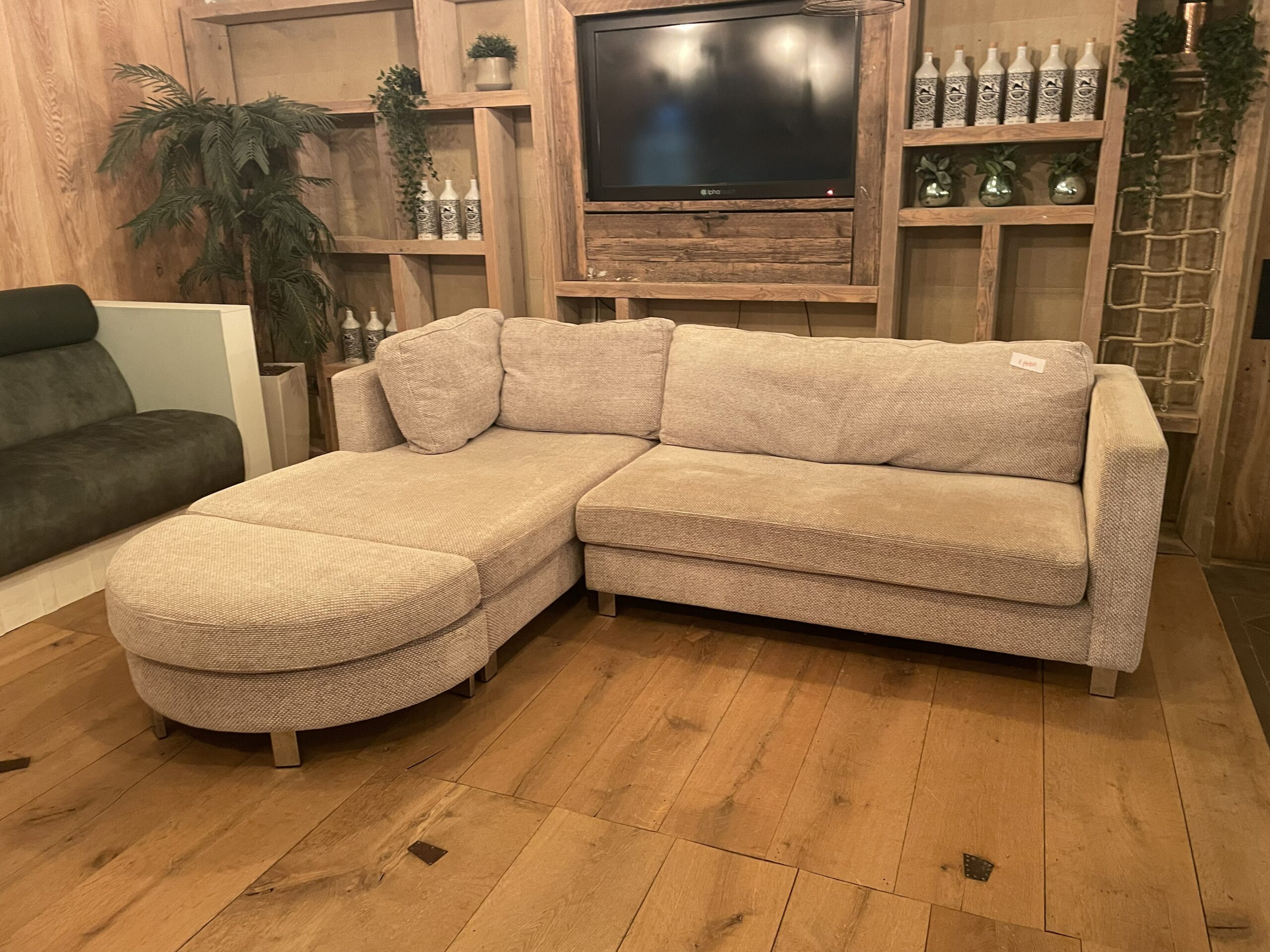 Bespoke Segmented Cream Sofa, X1 in stock
