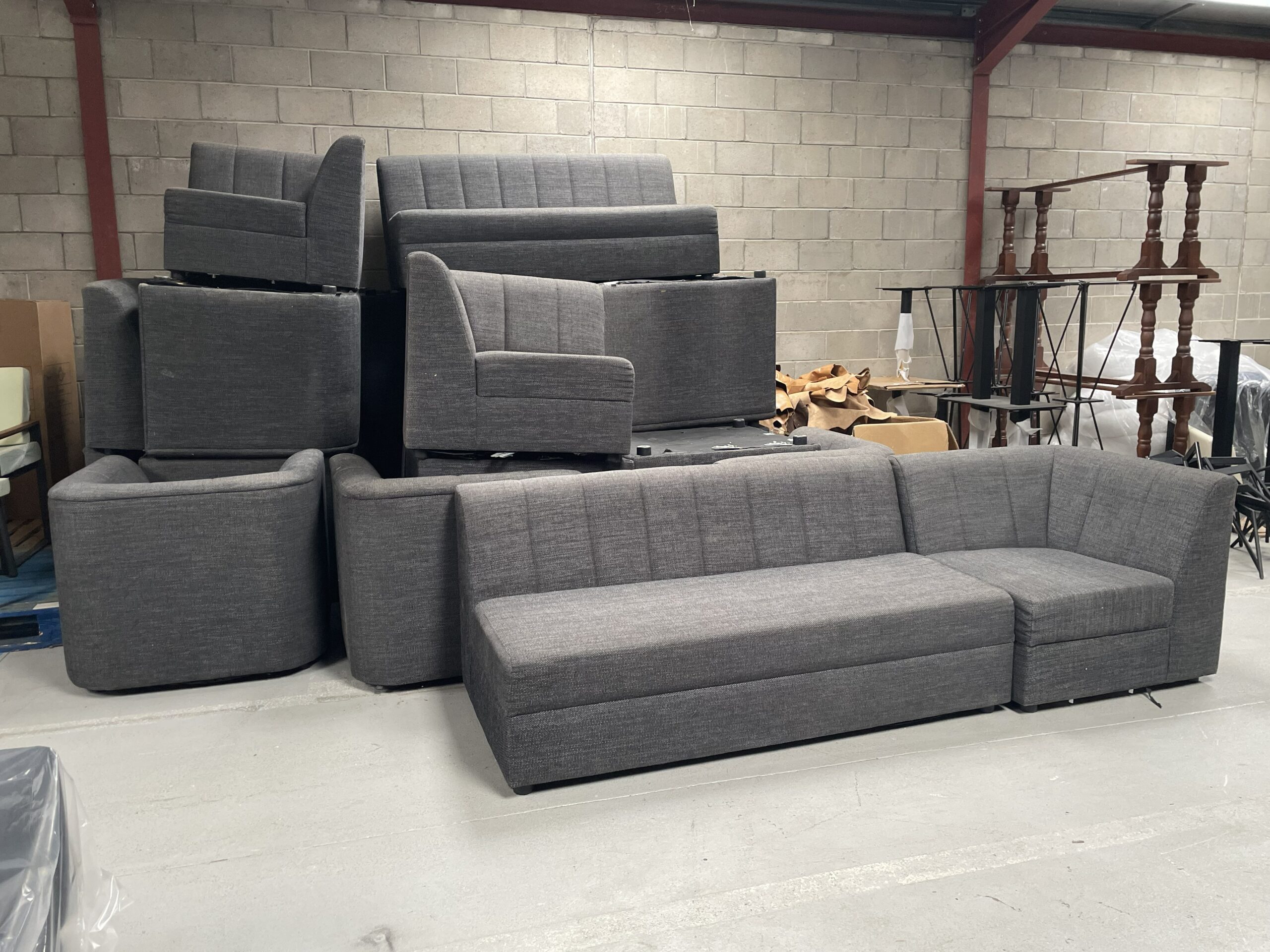 SOFA SEGMENTS AND ARMCHAIRS – ALL £20 EACH